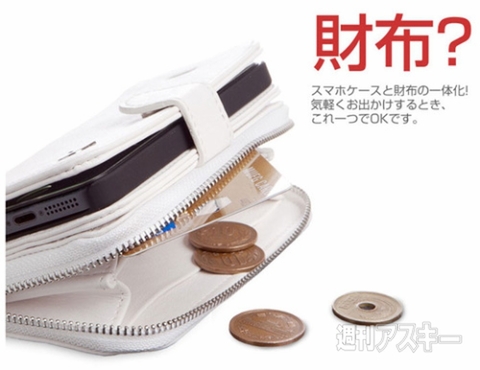 dreamplus Zipper財布付き iPhone5/5ケース