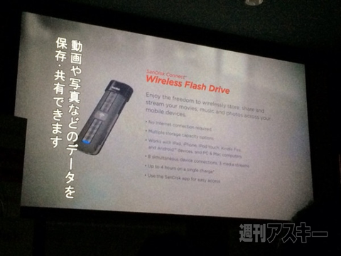 ワイヤレスUSBメモリー