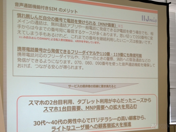 IIJmio 音声通話対応