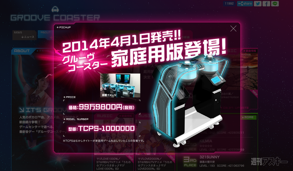 グルーヴコースター エイプリルフール2014