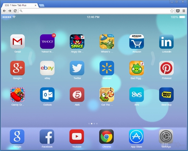IOS 7 New Tab Plus