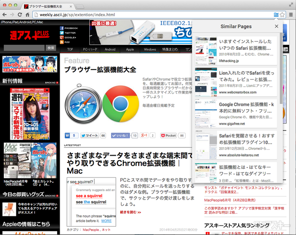 Google Similar Pages