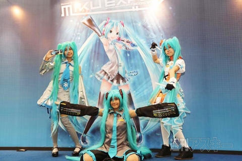 MIKU EXPOのコスプレミクさん