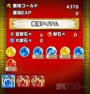 モンスト：曜日ダンジョンを50周して獣神玉出現率メガアップ３倍の確率を調べてみた