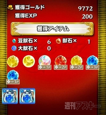 モンスト：曜日ダンジョンを50周して獣神玉出現率メガアップ３倍の確率を調べてみた