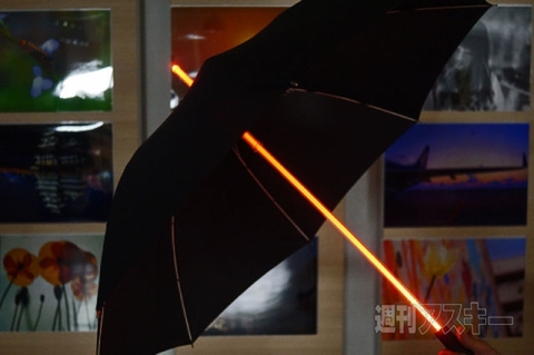 光る傘レビュー