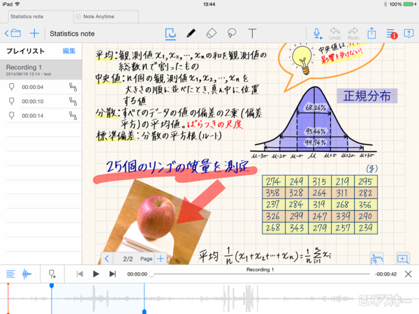 『Note Anytime』と『Share Anytime』