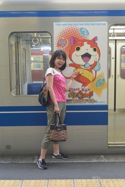 妖怪ウォッチのラッピング電車