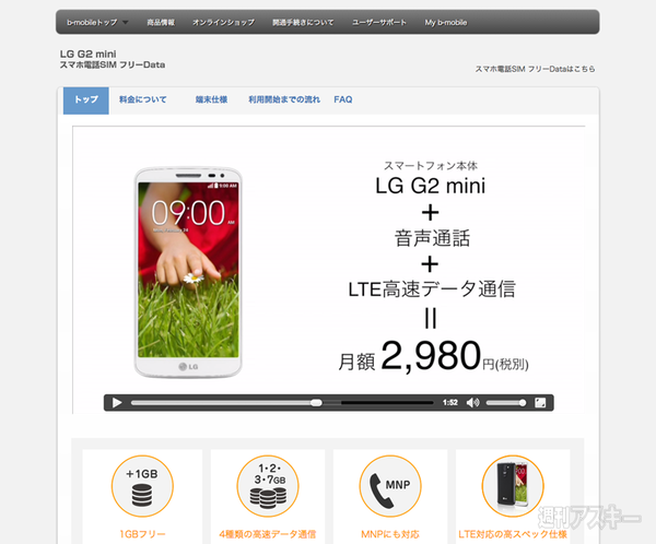 日本通信 G2 mini