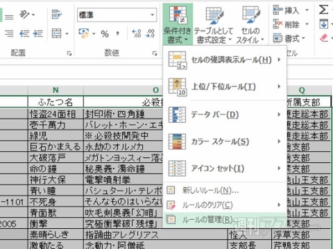 Excel 2013で行や列を固定したり色付けしたりして表示を見やすくする 