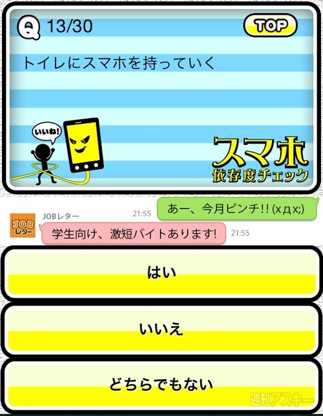 スマホ依存度が今すぐチェックできるアプリ