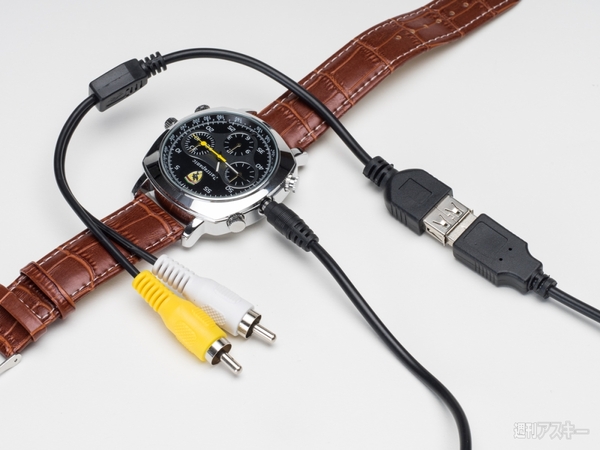 TV出力機能付きビデオカメラ腕時計