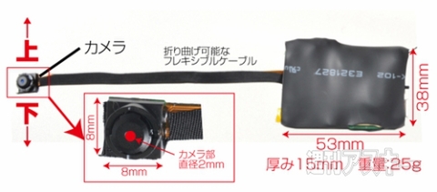  DIYちっちゃい組み込み式カメラ