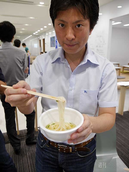 流しそうめん社内コンパ