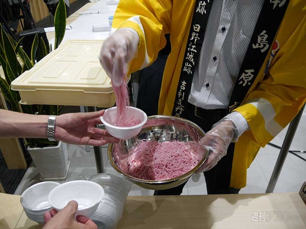 流しそうめん社内コンパ