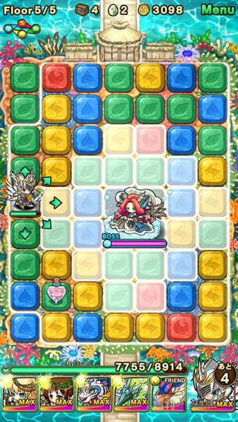 ポコダン：イベントダンジョン『深海に潜む魚罪人』ギルマン攻略