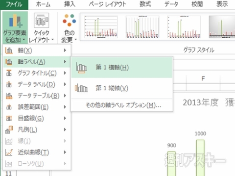 Excel 2013 棒グラフの作成や編集わかってる？ 基本中の基本をマスター