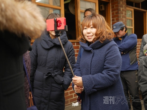 韓国で自撮り棒