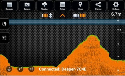 ワイヤレススマート魚群探知機