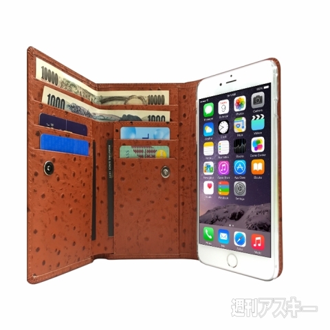 紙幣が折らずに入る財布一体型iphone 6 Plusケース 割引クーポンあり 週刊アスキー