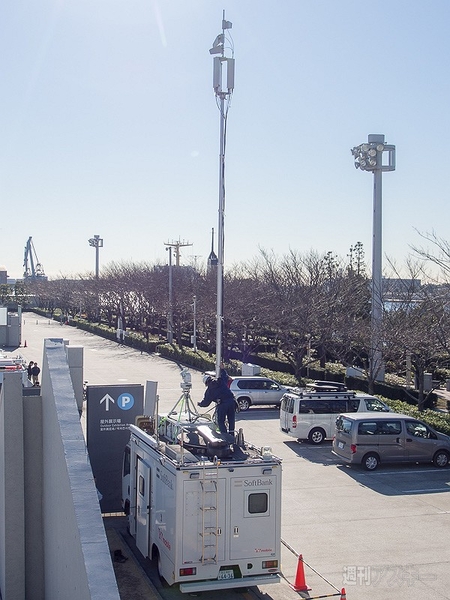 ソフトバンク移動基地局車