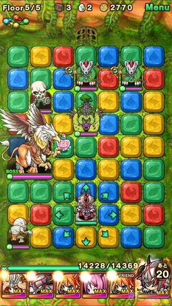 ポコダン：グリフォン攻略『渓谷に現る疾風の怪鳥！ 上級』