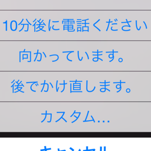 緊急事態！iPhoneの電話が取れない時に即座にメッセージで返信する方法