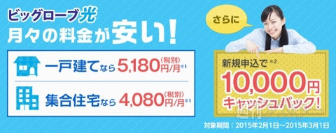 ビッグローブ光