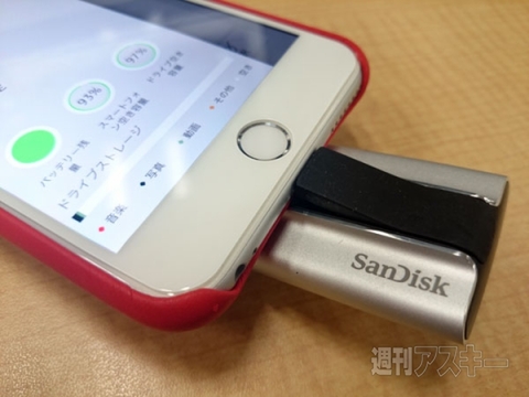 Lightning端子搭載のUSBメモリー