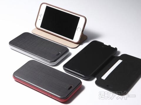 Carbon Fiber ＆ Genuine Leather Case for iPhone 6