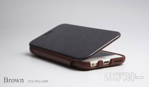 Carbon Fiber ＆ Genuine Leather Case for iPhone 6