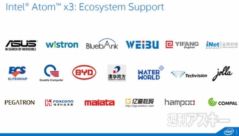 『Atom x3』、『Atom x5』、『Atom x7』