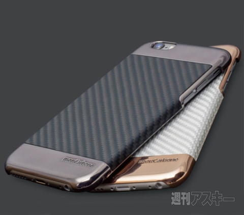 iPhone 6用カバーケース monCarbone Curve