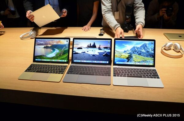 写真で見る12インチ新MacBookは3色展開で極薄となって登場
