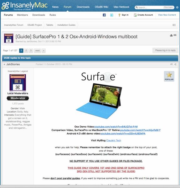 SurfaceでつくるMacTabletの夢：週間リスキー