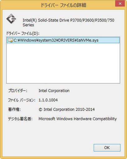 Intel SSD750シリーズ