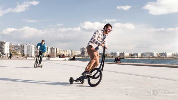 後輪小さっ 体を使った新感覚の立ちこぎ自転車Halfbike IIの疾走感が楽しそう - 週刊アスキー