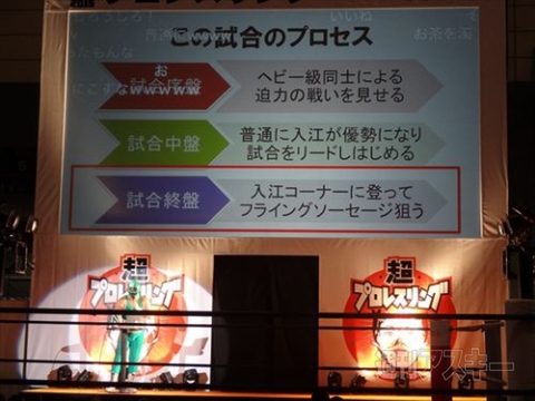 2日目も超盛り上がった スーパーササダンゴマシン選手の 煽りパワポ で一体感が 今日こそ勝ってくれ 超会議15 週刊アスキー