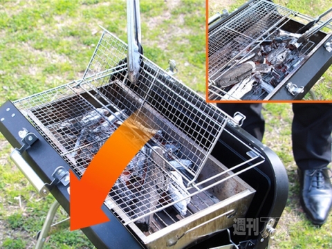 アタッシュケース型のBBQグリルで、電車でもお手軽バーベキュー - 週刊アスキー