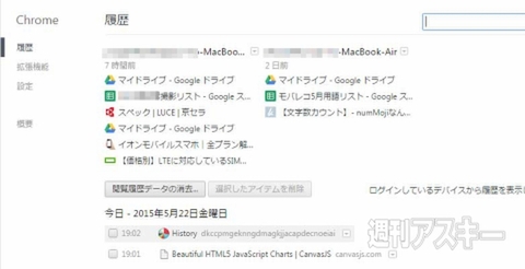 Chrome Visual History