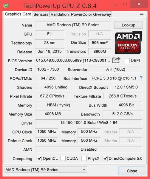 RADEON R9 Fury X