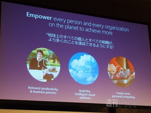 日本マイクロソフトの新しいスローガンは“変革”