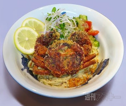 カニ天冷やし麺