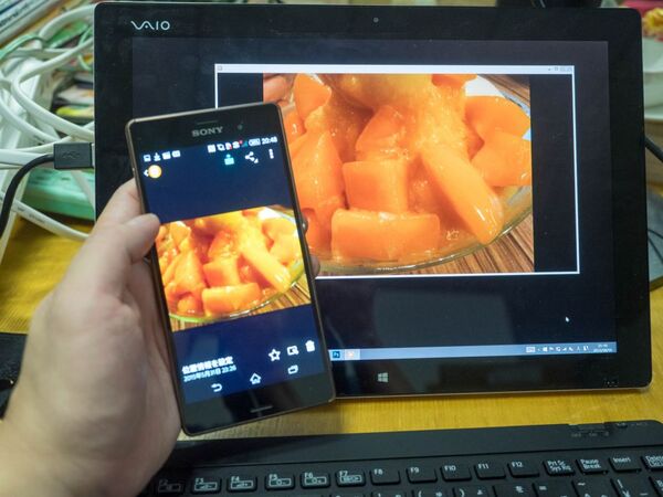 撮影した写真や動画をPCへワイヤレスで表示するXperiaテク