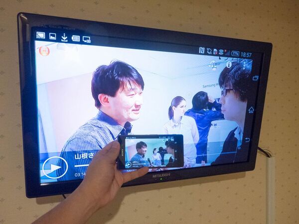 Chromecastと連携させてテレビに画面を出力するXperiaテク