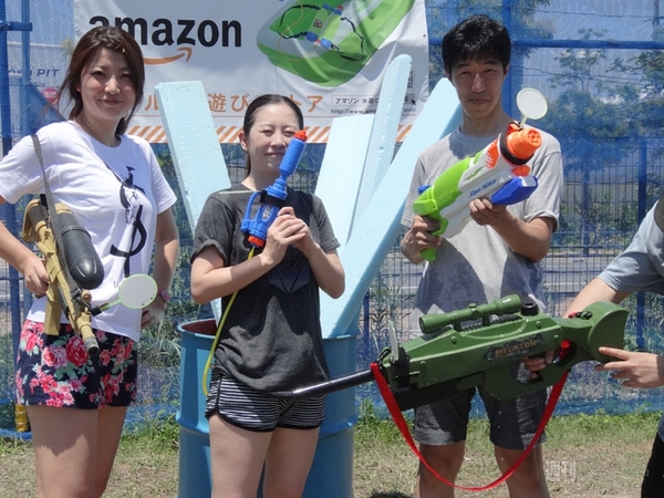  灼熱の本気バトル！真夏の豊洲で水鉄砲サバゲにハッチャケろ！【カオスだもんね！】