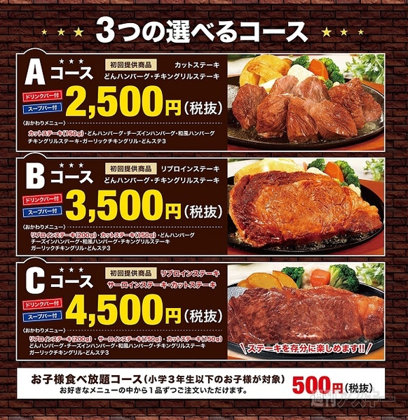 ステーキどん の食べ放題がスタート 1分肉食べ放題で2500円 週刊アスキー