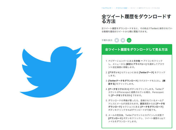 Ascii Jp Twitter自分の全ツイート履歴をダウンロード オンラインではできないdm検索もやってみた