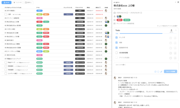 Ascii Jp Jooto 複数プロジェクトの進捗を一元管理できる新機能