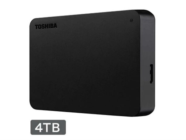 TOSHIBA 外付けHDD ポータブルハードディスク 4TB ブラック